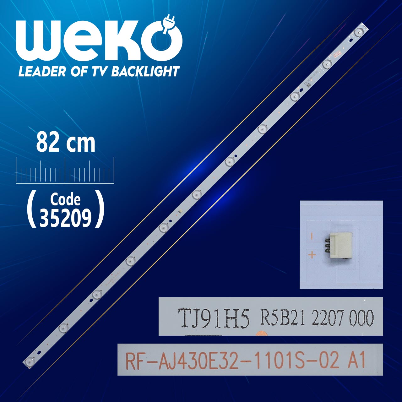 RF-AJ430E32-1101S-02 A1 - TJ91H5 R5B21 2204 000 - 82 CM 11 LEDLİ (WK-887)