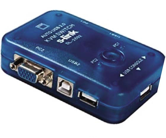 S-LINK SL-2602 USB OTOMATİK 2 PORT KVM SWITCH