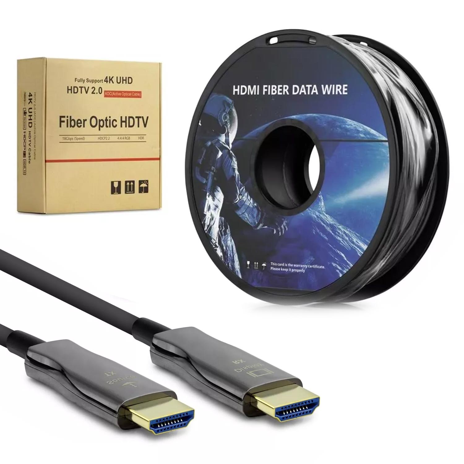 HDMI KABLO GOLD 2.0V 2K 4K 40MT MAKARALI HADRON HDX-2030
