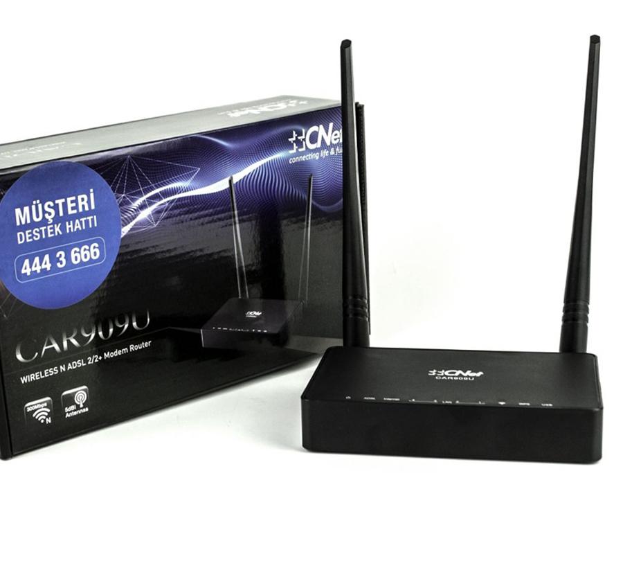 MODEM 3G DESTEKLİ 300 MBPS ADSL / ADSL2 CNET CAR-909U