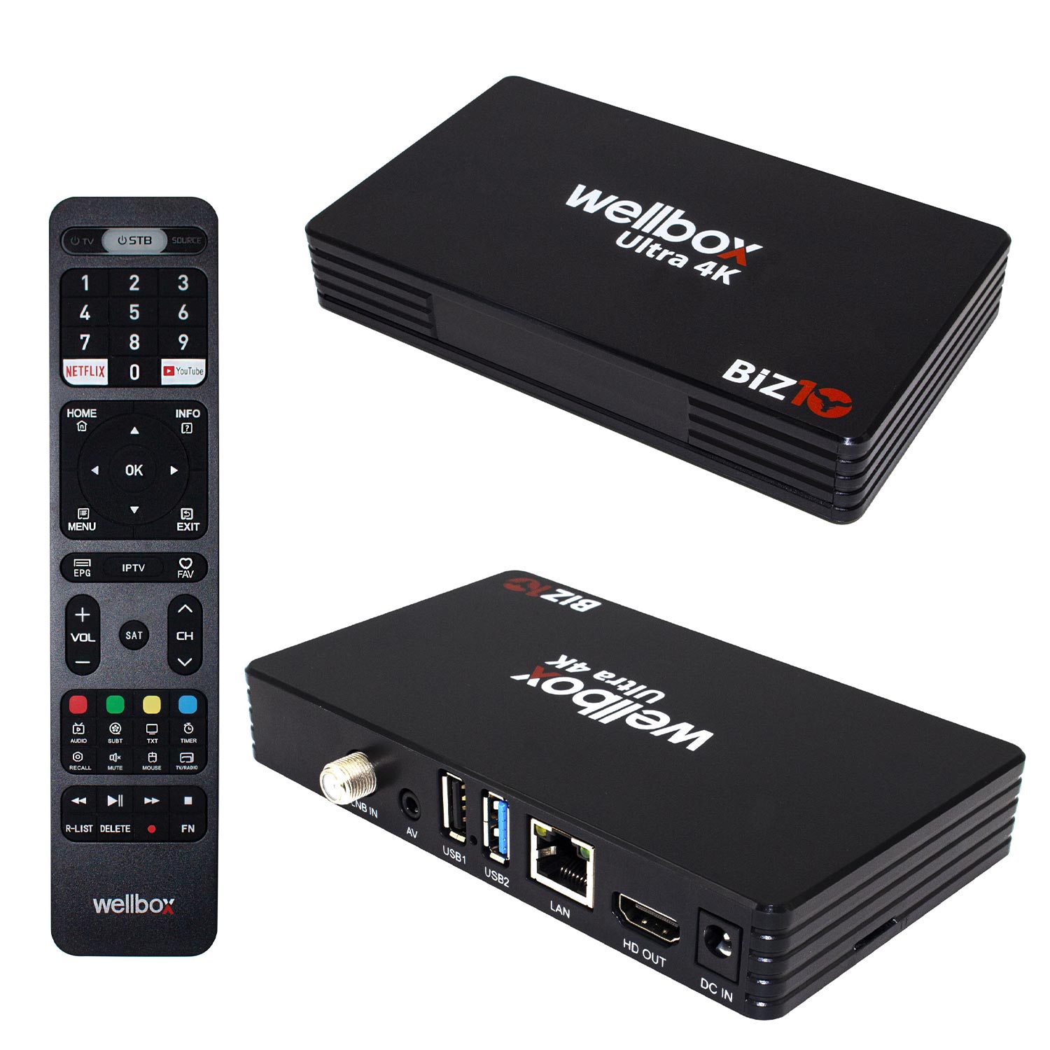 ANDROİD TV BOX UYDU ALICISI 2GB RAM 16GB ROM WELLBOX BİZ-10