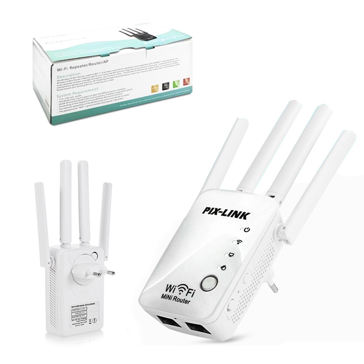 ACCESS POINT REPEATER ROUTER 300 MBPS PİXLINK LV-WR16