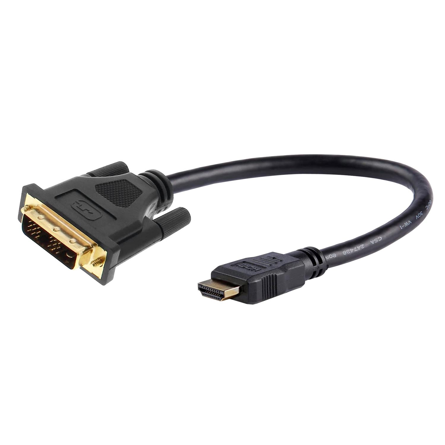 HDMI TO DVI 18+1 KABLO 30CM IRONSTAR