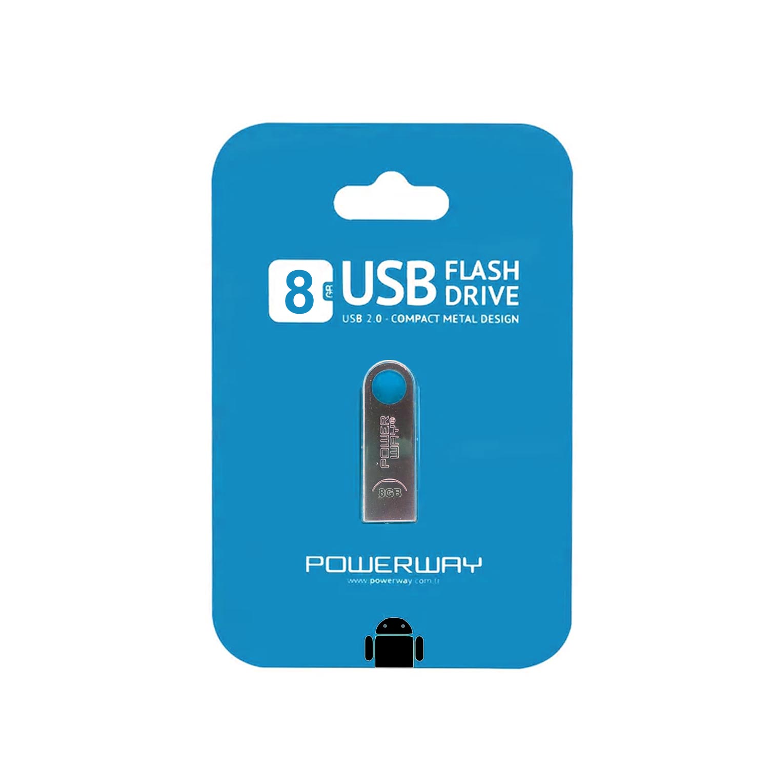 USB FLASH BELLEK 8GB METAL POWERWAY