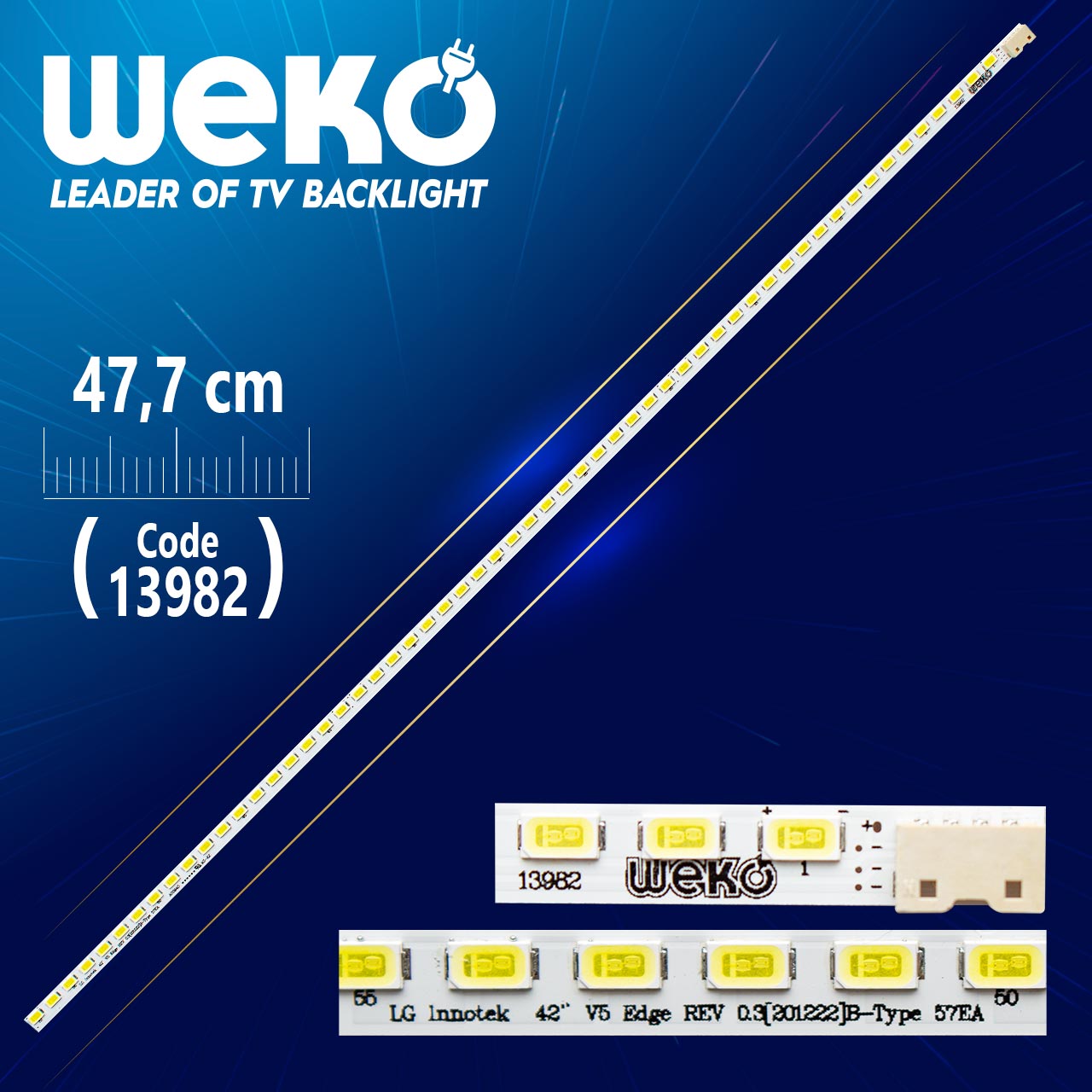 42 V5 EDGE REV4.0 2B-TYPE 47.7 CM 57 LEDLİ (WK-605)