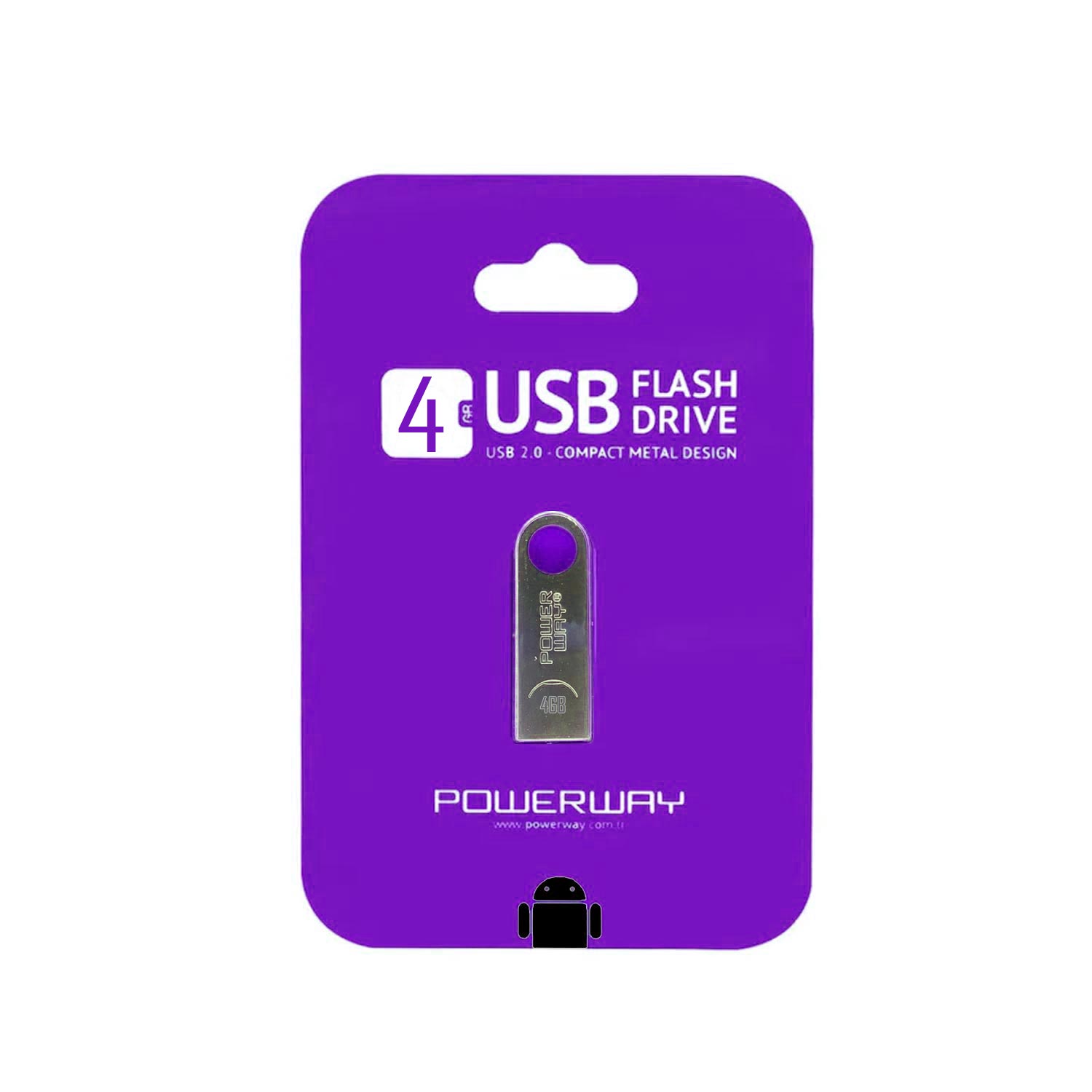 USB FLASH BELLEK 4GB METAL POWERWAY
