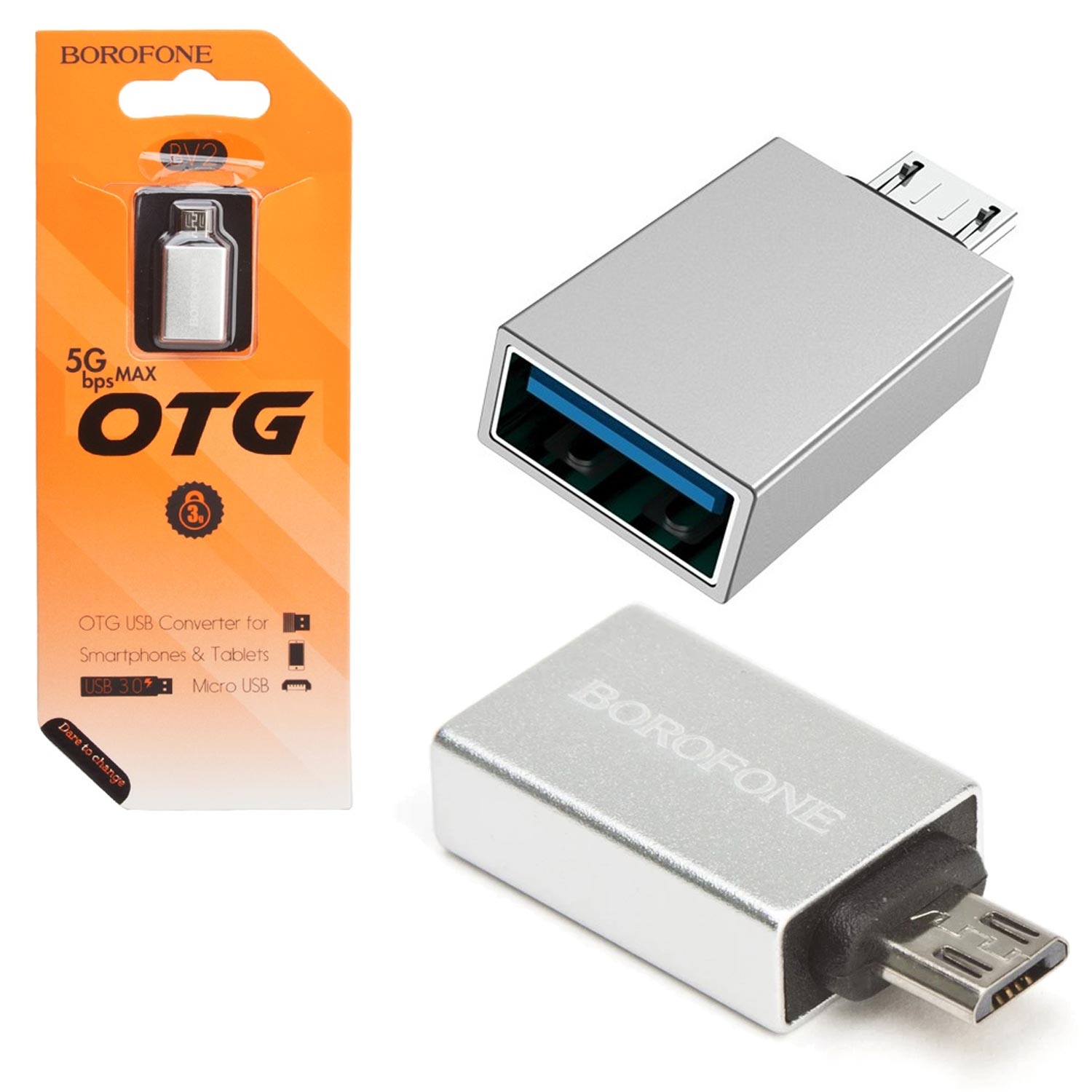 OTG MICRO TO USB 3.0 ÇEVİRİCİ BOROFONE BV-2