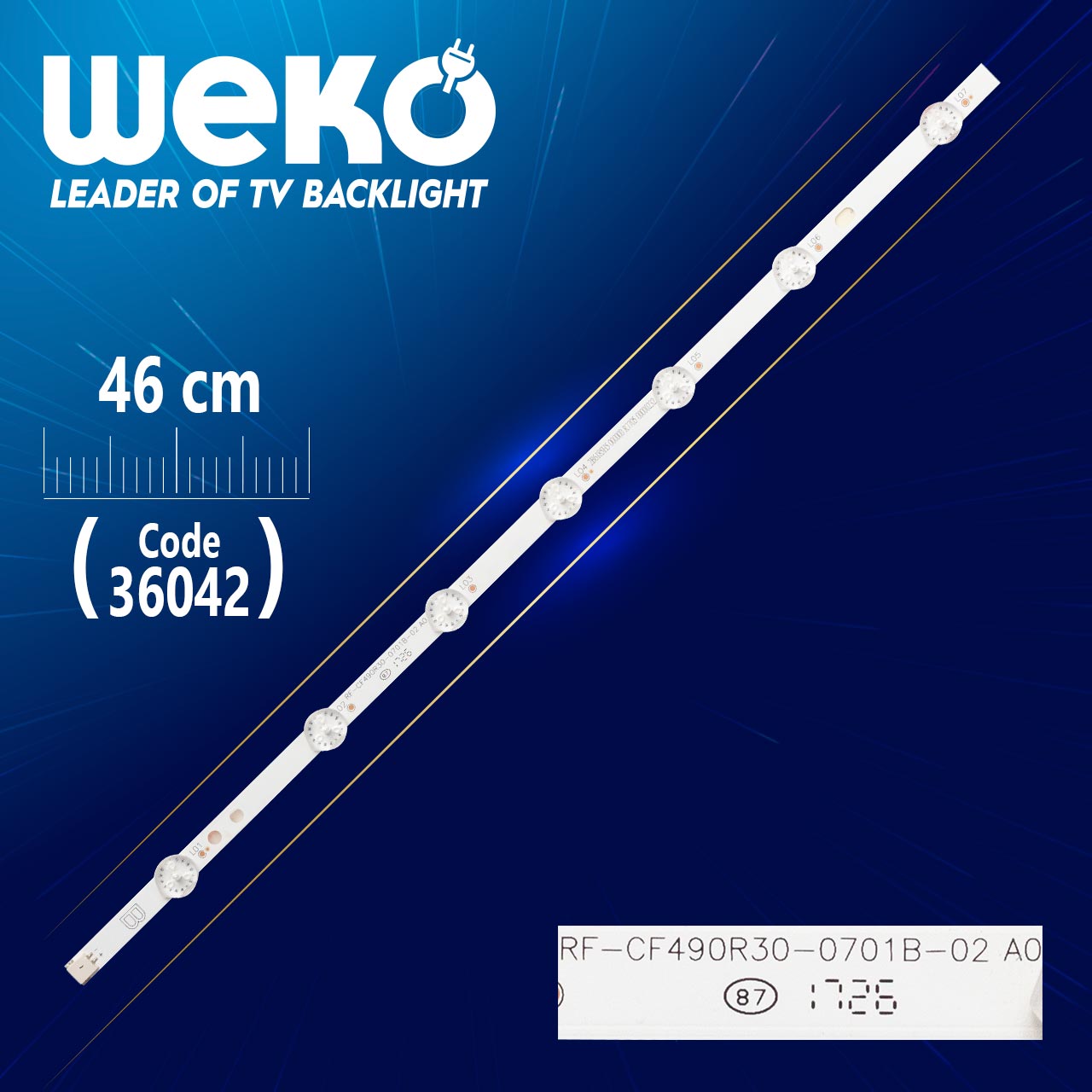 RF-CF490S30-0701B-02 A0  7 LEDLİ 46 CM