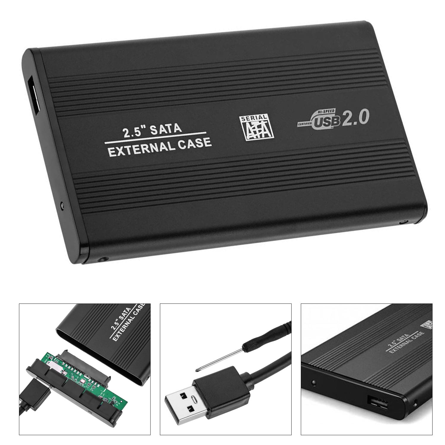 HARDDİSK KUTUSU SSD HDD 2.5 SATA USB 2.0 GABBLE GAB-HK20