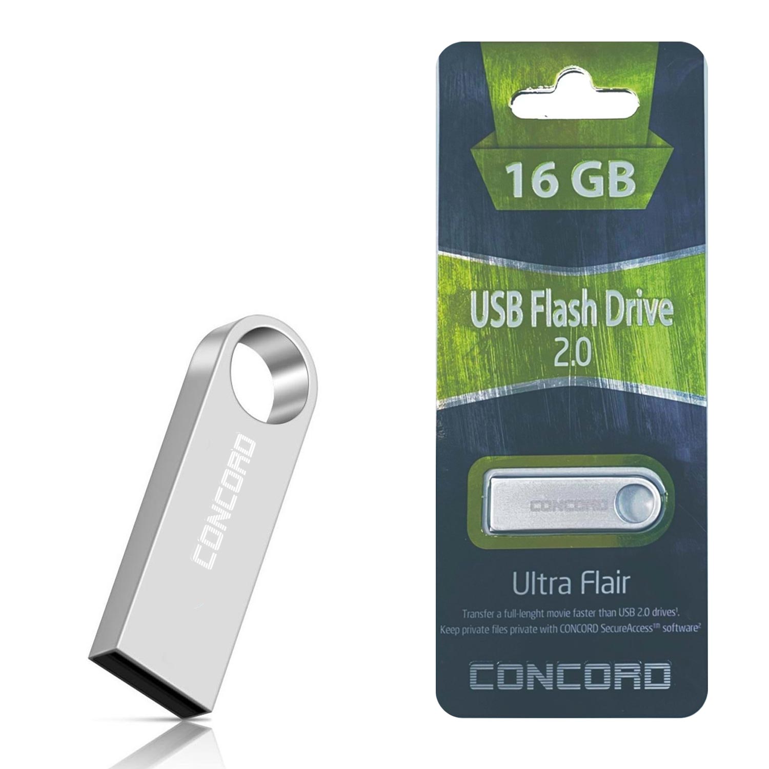 USB FLASH BELLEK 128GB METAL ULTRA FLAIR 3.0 CONCORD C-U128