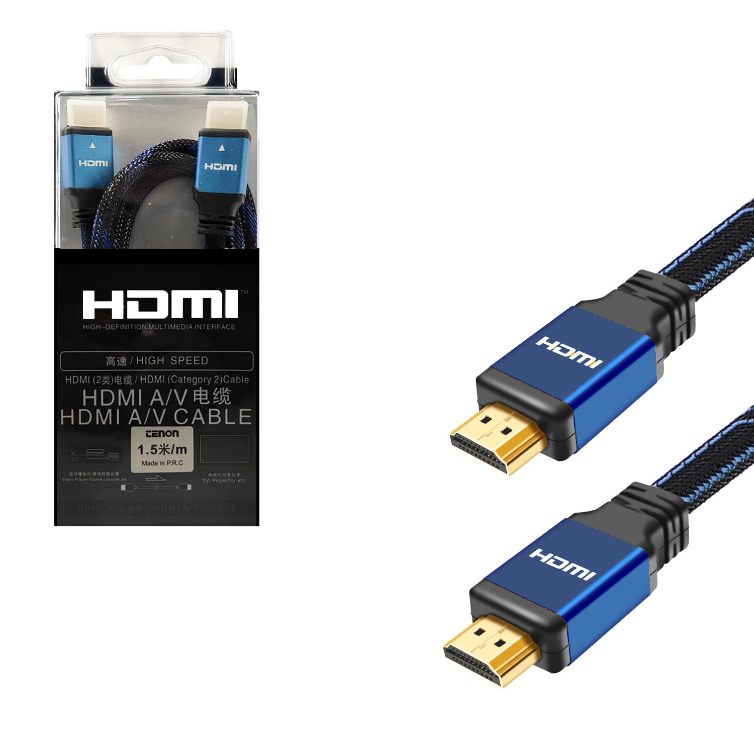 HDMI KABLO GOLD 1.4 3D 4K ÖRGÜLÜ FİLTRELİ 1.5MT DLC-HD20P