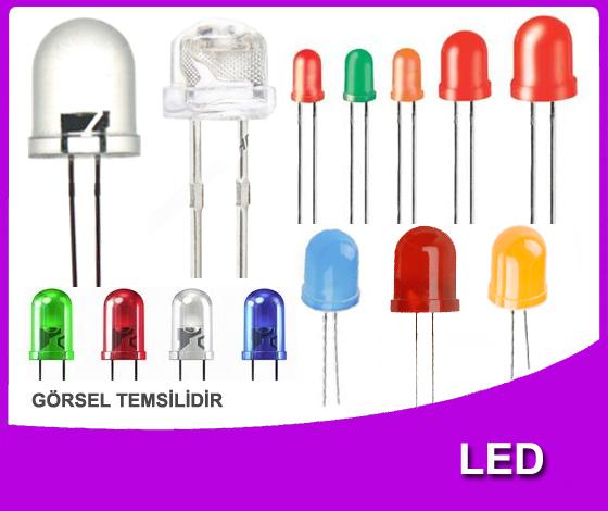 10MM ŞEFFAF BEYAZ LED (10 ADET)