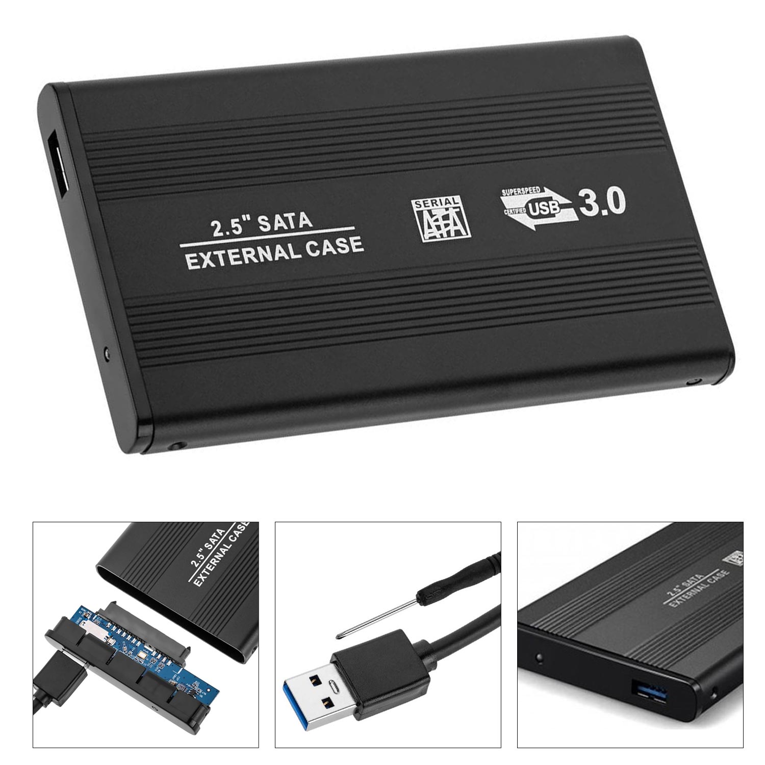 HARDDİSK KUTUSU SSD HDD 2.5 SATA USB 3.0 GABBLE GAB-HK30