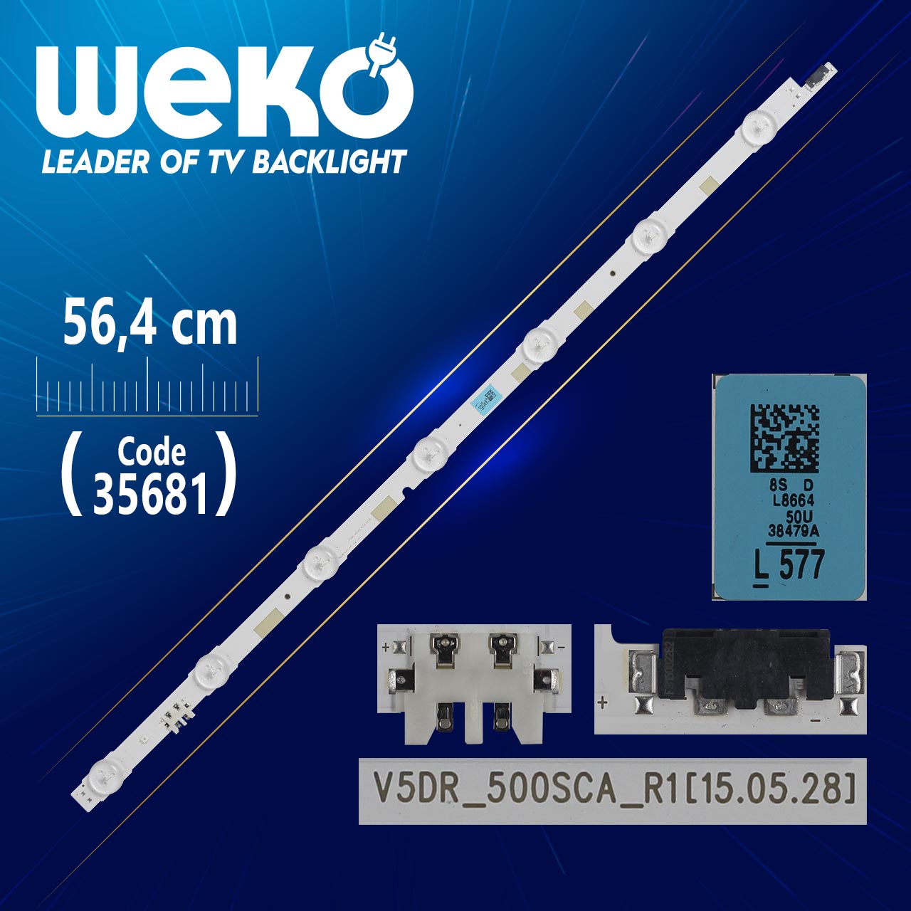 V5DR_500SCA_R1 - 56.4 CM 7 LEDLİ - (WK-1158)