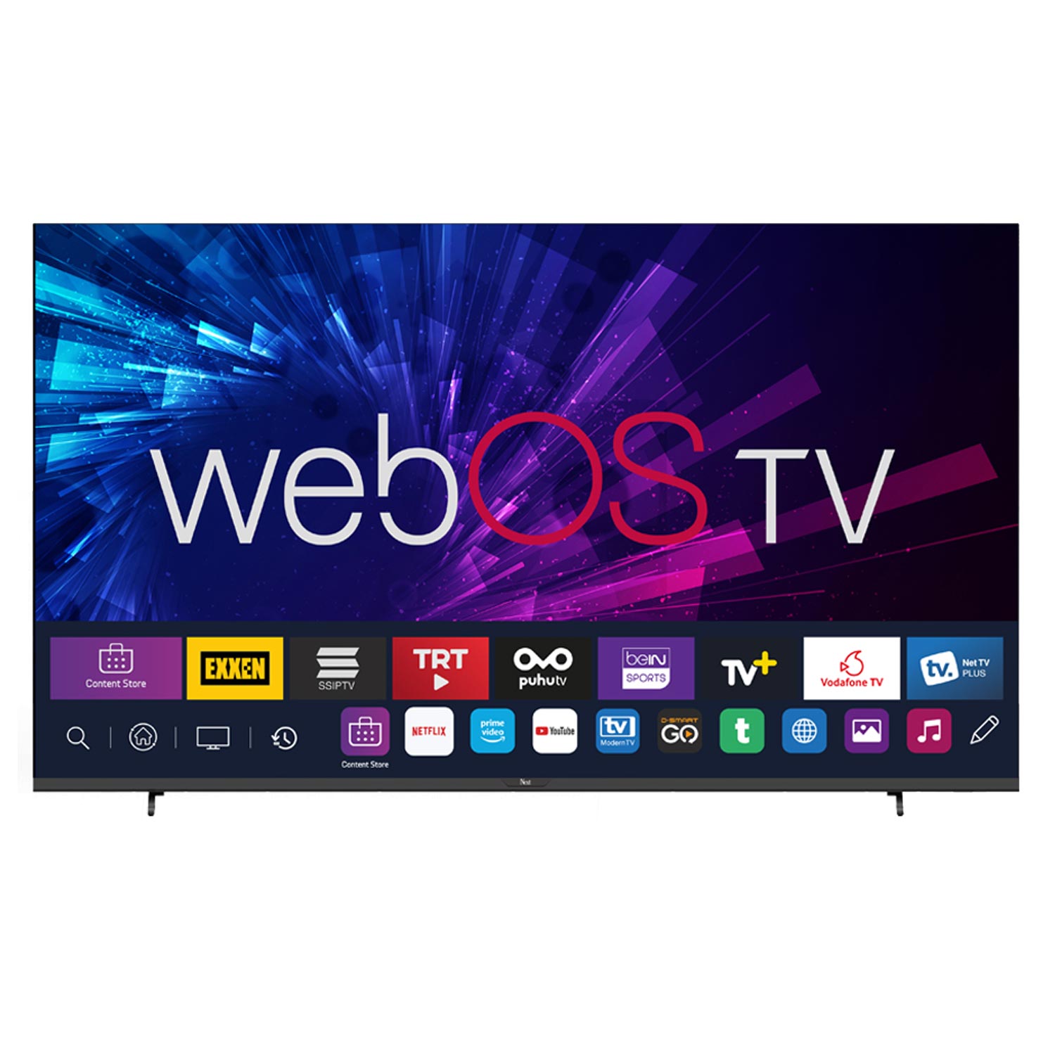 TELEVİZYON LED TV 65 (165CM) WEBOS SMART TV 4K UYDULU NEXT YE-65020FS2 (ÜCRETSİZ MASAÜSTÜ KURULUM)