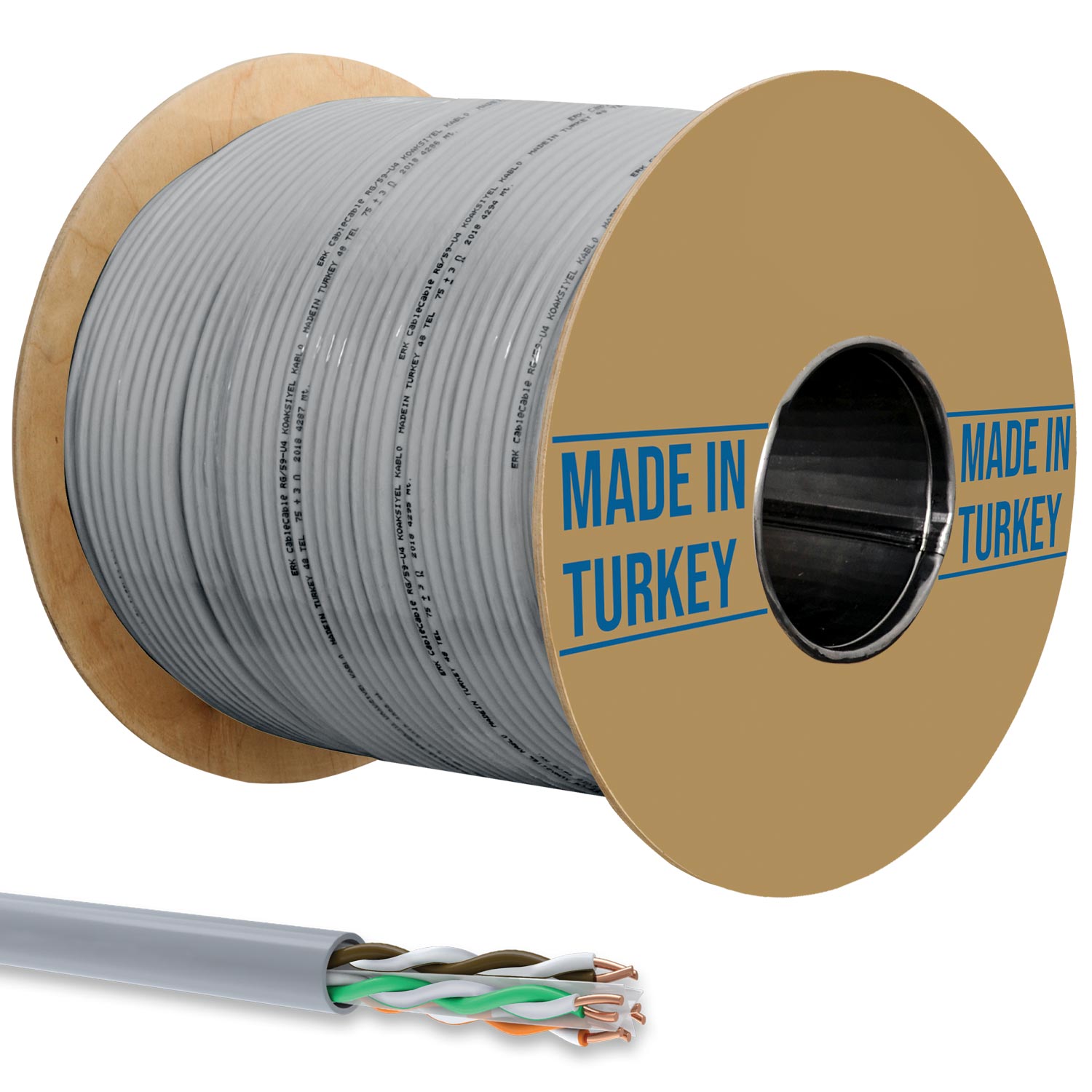 CAT6 KABLO 23AWG 0.51MM 305MT CABLECABLE