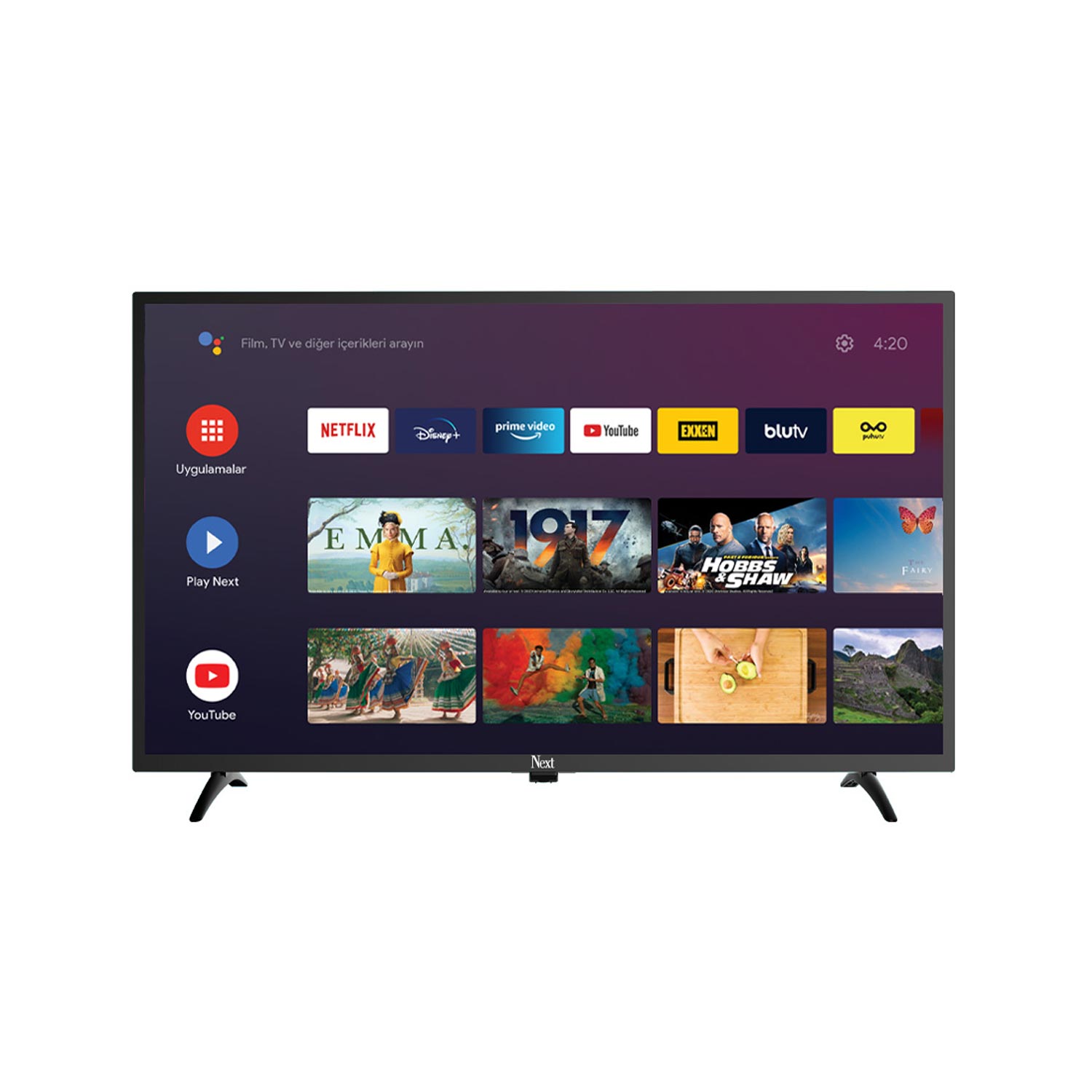 TELEVİZYON LED TV 32 (82CM) GOOGLE ANDROID TV FULL HD UYDULU NEXT YE-32020GG4